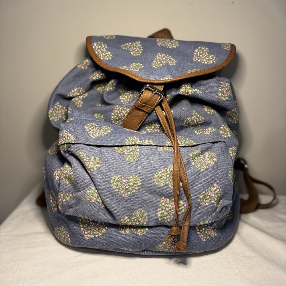 Candies Denim Backpack School Bag Lots Of Pockets Pre Owned